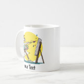 Künstlerische Tasse - Meisterwerk im Fortschritt (Vorderseite Links)