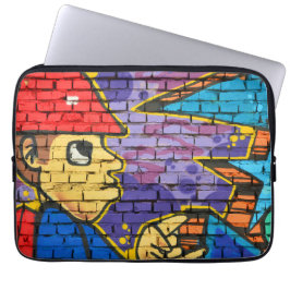 Künstlerische technische Graffiti-Coole Wandkunst Laptopschutzhülle