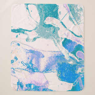 Künstlerische Textur. Helle violette Grenze. Viole Sherpadecke