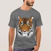 Künstlerische Tigerkunst aus Dschungelgrau T-Shirt (Vorderseite)