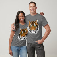 Künstlerische Tigerkunst aus Dschungelgrau