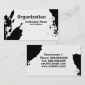 Künstlerische Tinte Visitenkarte (Vorne/Hinten)