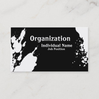 Künstlerische Tinte Visitenkarte