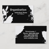 Künstlerische Tinte Visitenkarte (Vorne/Hinten)