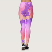 Künstlerische trendy Chic Girly Doll Color Spritze Leggings (Rückseite)