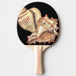 Künstlerische Tritonshorn-Muscheln Tischtennis Schläger