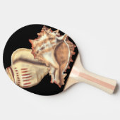 Künstlerische Tritonshorn-Muscheln Tischtennis Schläger (Seitenansicht)