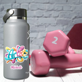 Künstlerische Typografie, farbenfroh, modern, stil Aufkleber