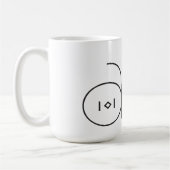 Künstlerische Typografie Kaffeetasse (Links)