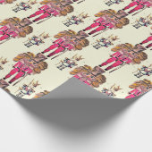 Künstlerische und königliche Nutcracker-Soldaten Geschenkpapier (Ecke)