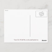 Künstlerische Vintage Alte Weltkarte Postkarte (Rückseite)