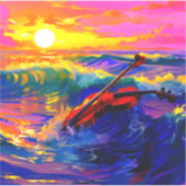 Künstlerische Violine Aufkleber (Vorderseite)