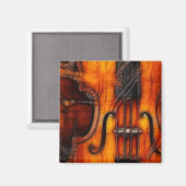 Künstlerische Violine Magnet (Vorderseite/Rückseite)