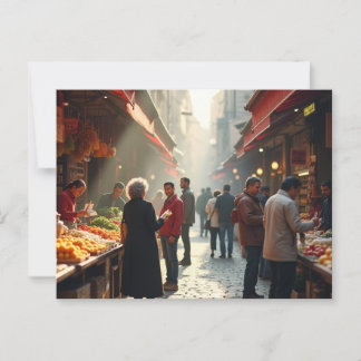 Künstlerische Vision: Das kulturelle Kreuz Roms Postkarte