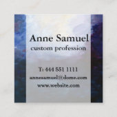 Künstlerische Visitenkarte (Rückseite)