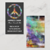 Künstlerische Visitenkarte (Vorne/Hinten)