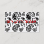 Künstlerische Visitenkarte (Rückseite)