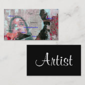 Künstlerische Visitenkarte - Anpassbar (Vorne/Hinten)