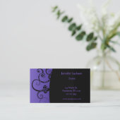 Künstlerische Visitenkarten Visitenkarte (Stehend Vorderseite)