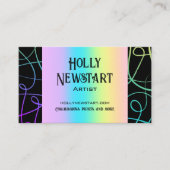 Künstlerische Visitenkarten Visitenkarte (Vorderseite)