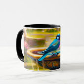 Künstlerische Vögel Tasse (Vorderseite Links)