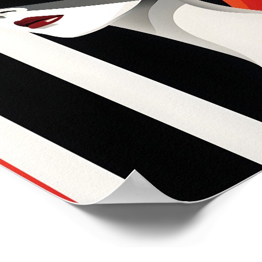 Künstlerische Wanddekoration Zeitlose Mode Kunst Poster (Ecke)