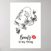 Künstlerische Wandkunst, Beautician Beauty Salon Poster (Vorne)