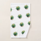 Künstlerische Wasserfarbe Botanik Badhandtuch Set (Handtuch)