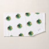 Künstlerische Wasserfarbe Botanik Badhandtuch Set (Handtuch)