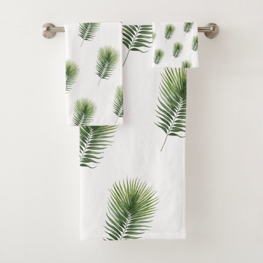 Künstlerische Wasserfarbe Botanik Badhandtuch Set (Insitu)