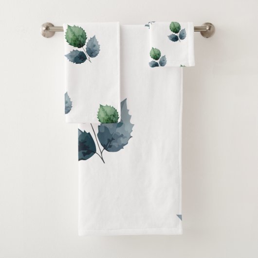 Künstlerische Wasserfarbe Botanik Badhandtuch Set (Insitu)