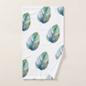 Künstlerische Wasserfarbe Botanik Badhandtuch Set (Handtuch)