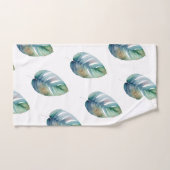 Künstlerische Wasserfarbe Botanik Badhandtuch Set (Handtuch)