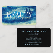Künstlerische Wasserfarbengebirge Landschaft Schön Visitenkarte (Vorne/Hinten)