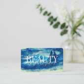 Künstlerische Wasserfarbengebirge Landschaft Schön Visitenkarte (Stehend Vorderseite)