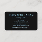 Künstlerische Wasserfarbengebirge Landschaft Schön Visitenkarte (Rückseite)