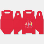 Künstlerische Weihnachtsbäume Cool Roter Feiertag Geschenkschachtel (Ungeklappt)