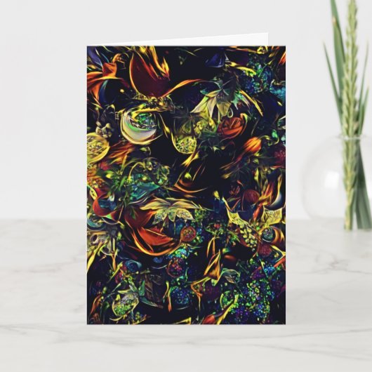 Künstlerische Weihnachtskarte Avante Garde Karte (Vorderseite)