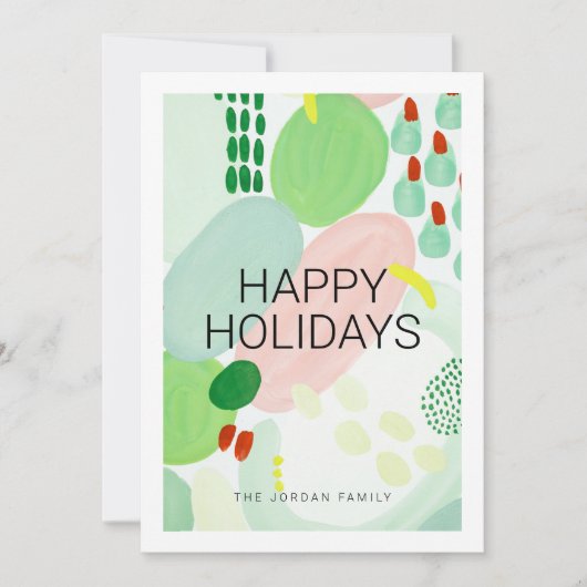 Künstlerische Weihnachtskarte Einladung (Vorderseite)