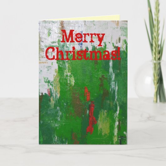 Künstlerische Weihnachtskarte! Feiertagskarte (Vorderseite)