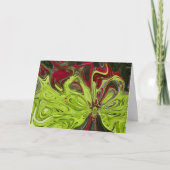 Künstlerische Weihnachtskarte Feiertagskarte (Vorderseite)