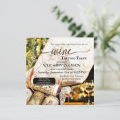 Künstlerische Weinkellerei oder Weinberg Weinprobe Einladung (Stehend Vorderseite)