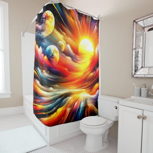 Künstlerische Welten Duschvorhang (Beispiel)