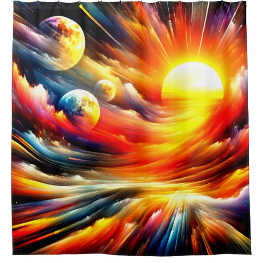 Künstlerische Welten Duschvorhang (Vorderseite)