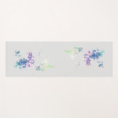 Künstlerische Weltkarte Yogamatte (Vorderseite (Horizontal))