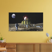 Künstlerische Wiedergabe eines neuen Raumschiffs z Leinwanddruck (Insitu (Wohnzimmer))