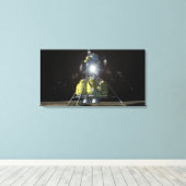 Künstlerische Wiedergabe eines neuen Raumschiffs z Leinwanddruck (Insitu (Holzboden))