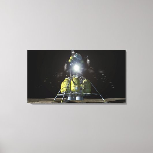 Künstlerische Wiedergabe eines neuen Raumschiffs z Leinwanddruck (Vorderseite)