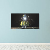 Künstlerische Wiedergabe eines neuen Raumschiffs z Leinwanddruck (Insitu (Holzboden))