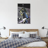 Künstlerische Wiedergabe eines neuen Raumschiffs z Leinwanddruck (Insitu (Schlafzimmer))